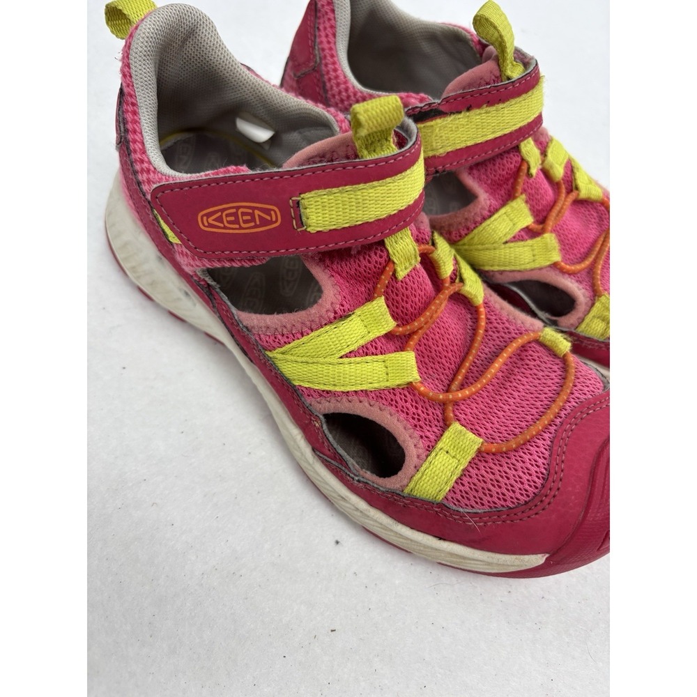 KEEN Moxie‎ Kids Pink Yellow Hook & Loop Low Top Sandal Size 2